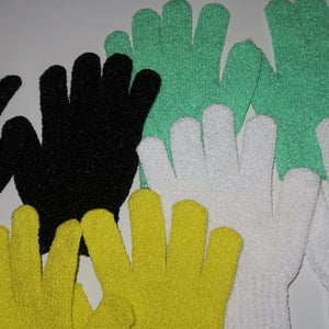 Exfoliating gloves