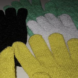 Exfoliating gloves